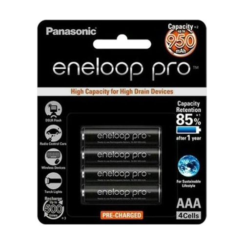 Pin sạc aaa eneloop 950 mah vỉ 4 viên