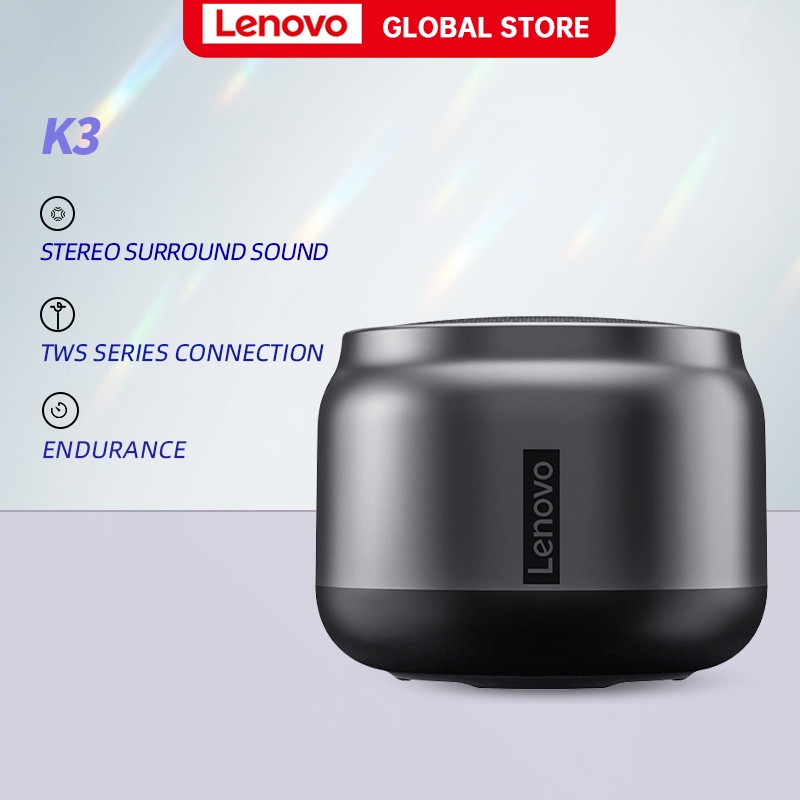 Loa di động bluetooth lenovo k3 âm thanh vòm âm thanh nổi 3d loa siêu trầm loa không dây hộp âm thanh loa