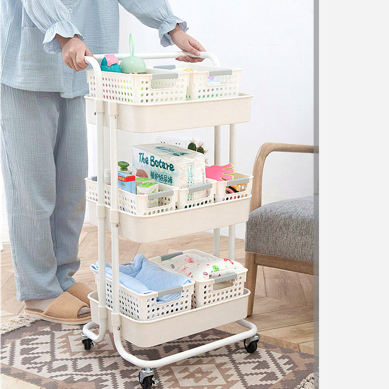 DECROOM Kệ SPA sắt 3 tầng đa năng có bánh xe Kệ Đa Năng 3 Tầng Xe Đẩy Spa kệ đẩy có bánh xe Kệ Bỉm Sữa Xe Đẩy hàng mini 4 bánh Kệ Sắt gấp gọn Nhập Khẩu tiện lợi Kệ để đồ đa năng bằng sắt sơn tĩnh điện thông minh