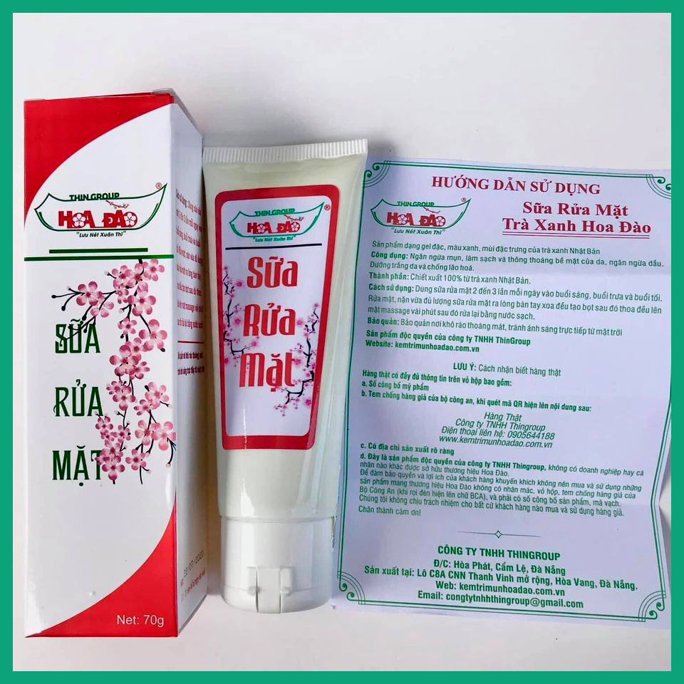 Sữa rửa mặt hoa đào