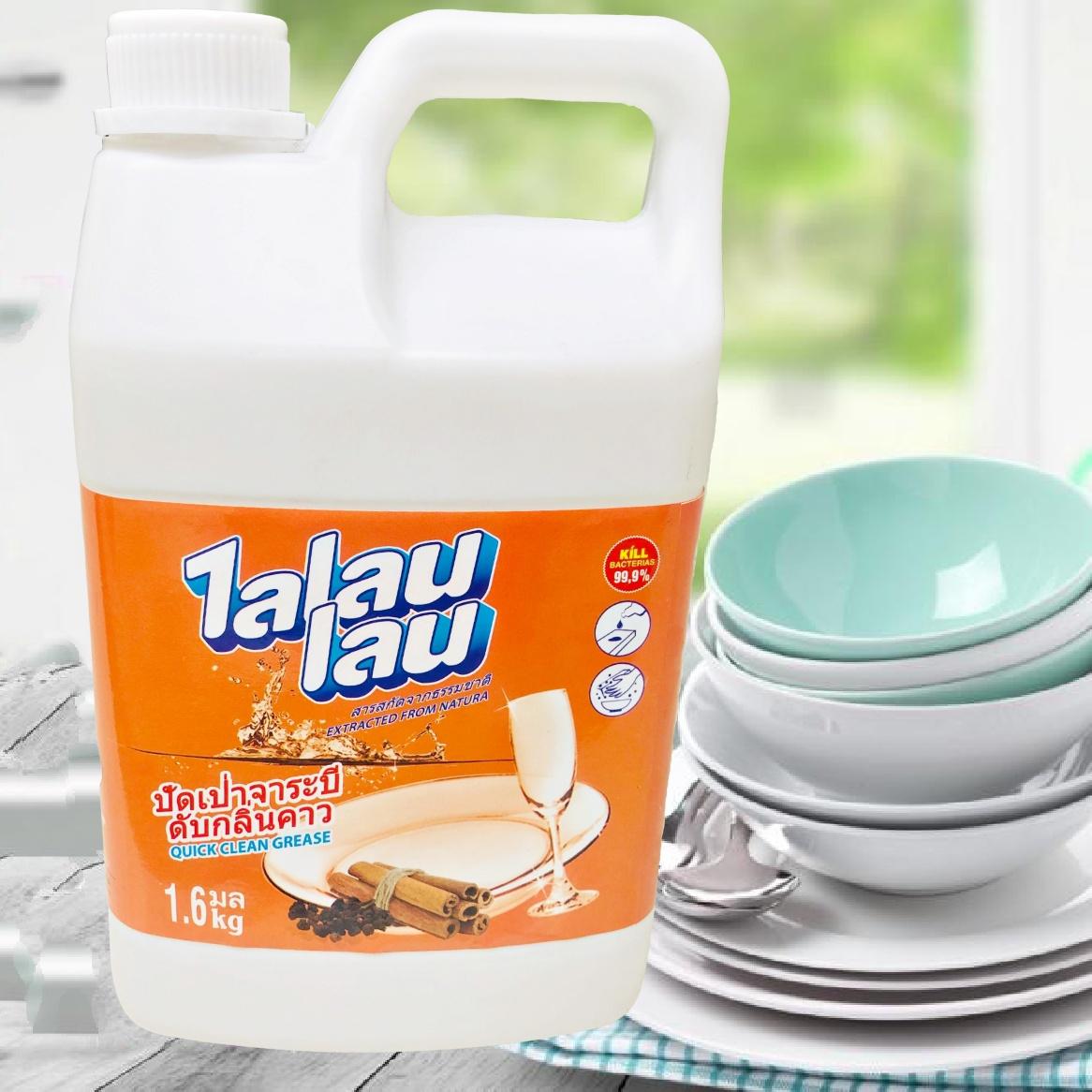 Nước rửa chén bát talaulau tinh dầu quế thiên nhiên dịu nhẹ - 1,6 lít