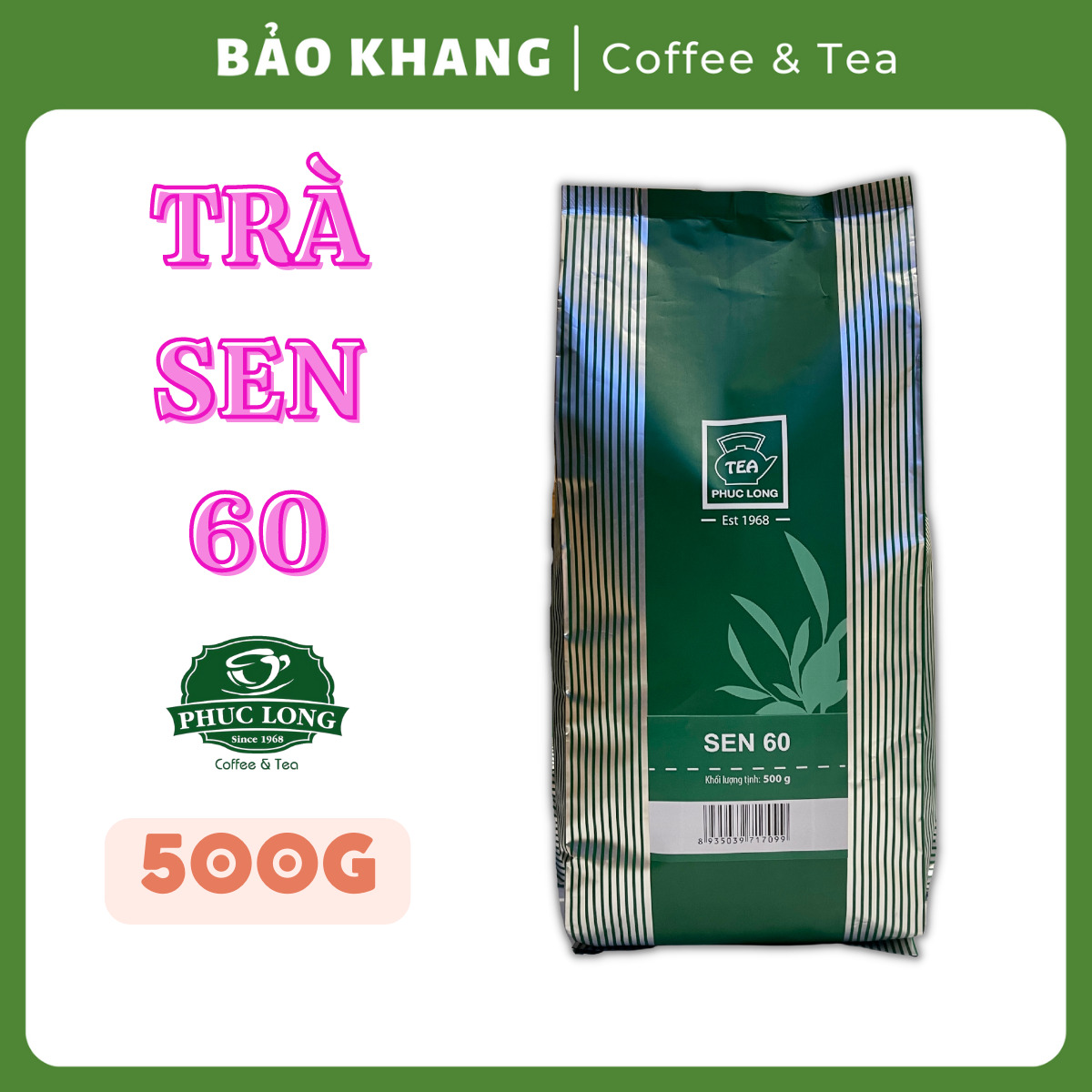 Trà sen 60 phúc long 200g | 500g date mới ngâu tươi cam thảo quế - trà bảo khang