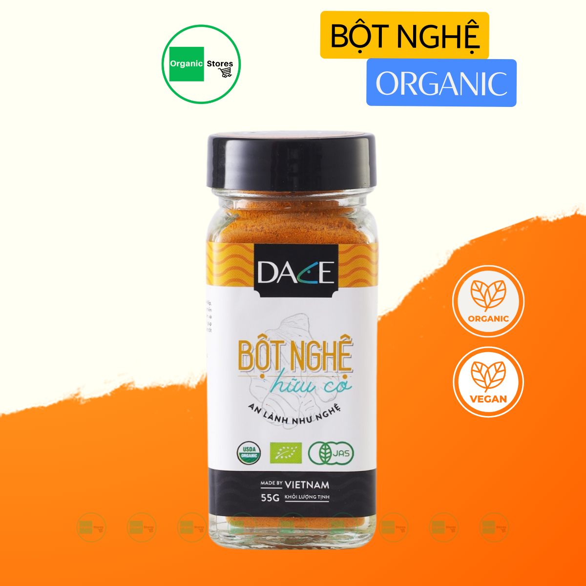 Bột nghệ hữu cơ 55gr - dace