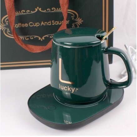 Quà tặng 20/10, quà tặng 20/11, quà tặng noel, quà tặng doanh nghiệp, quà tặng sang trọng - Bộ cốc và đế làm nóng cực kỳ sang chảnh
