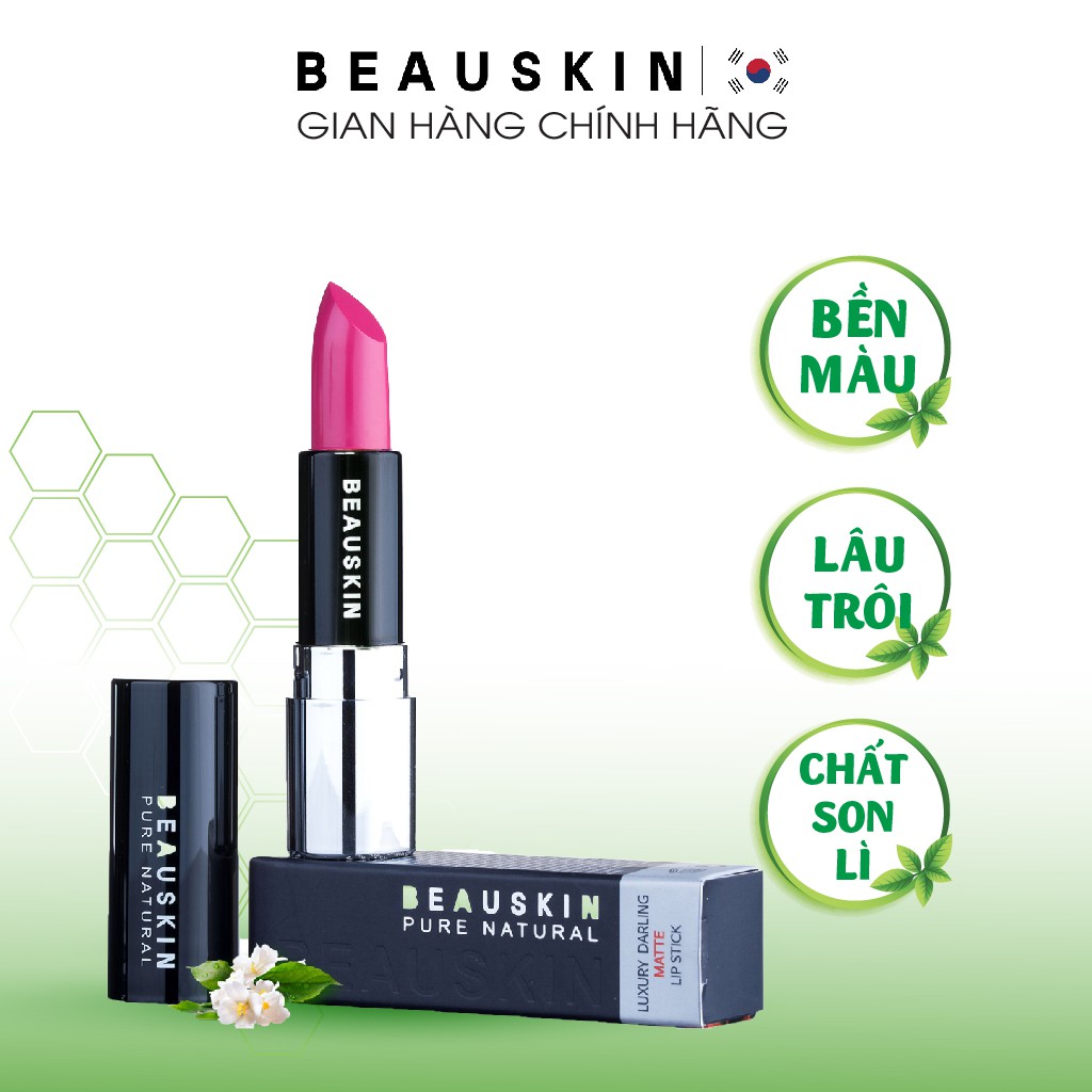 Son lì bền màu không gây khô môi Beauskin Luxury Darling Matte