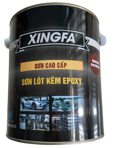 SƠN CHỐNG RỈ, SƠN LÓT KẼM 1K EPOXY - XINGFA (1 THÀNH PHẦN, 4 Kg/Lon)
