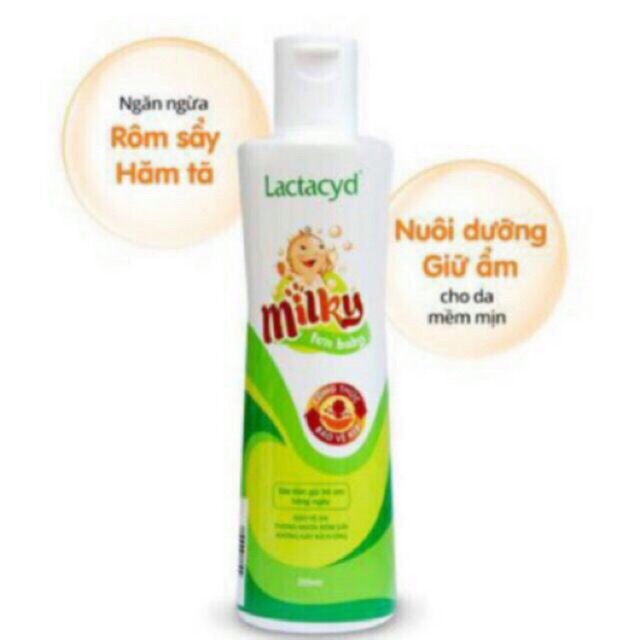 Sữa tắm lactacyd milky 500ml/250ml 4.8