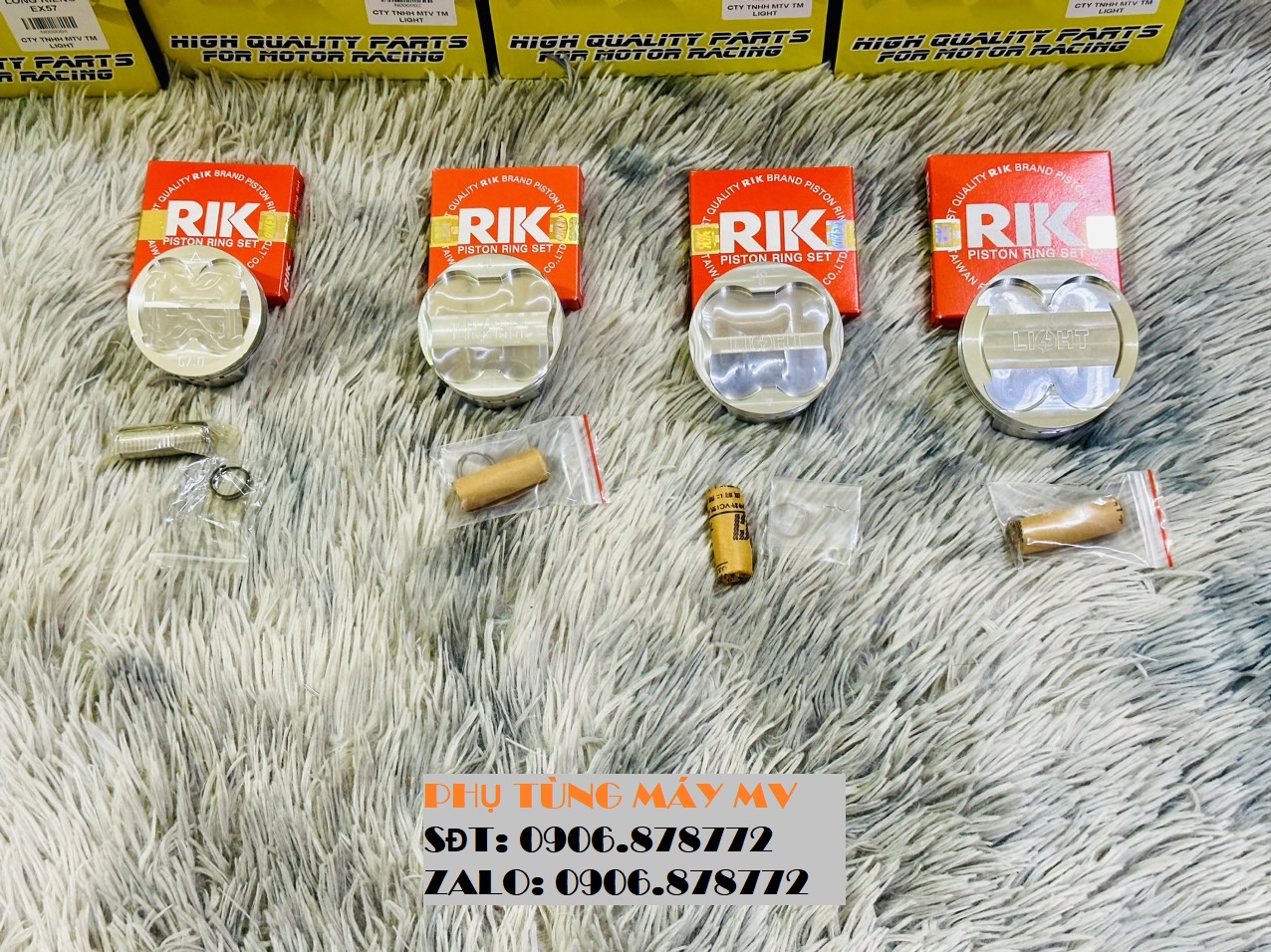 Piston light 57/62/65/72mm dành cho xe ex135/150