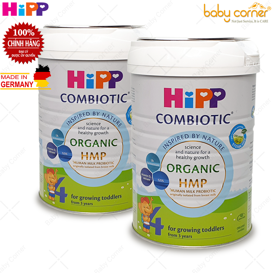HSD 30 03 2024 Combo 2 Hộp Sữa Bột HiPP Organic Combiotic Số 4, Hộp 800g,
