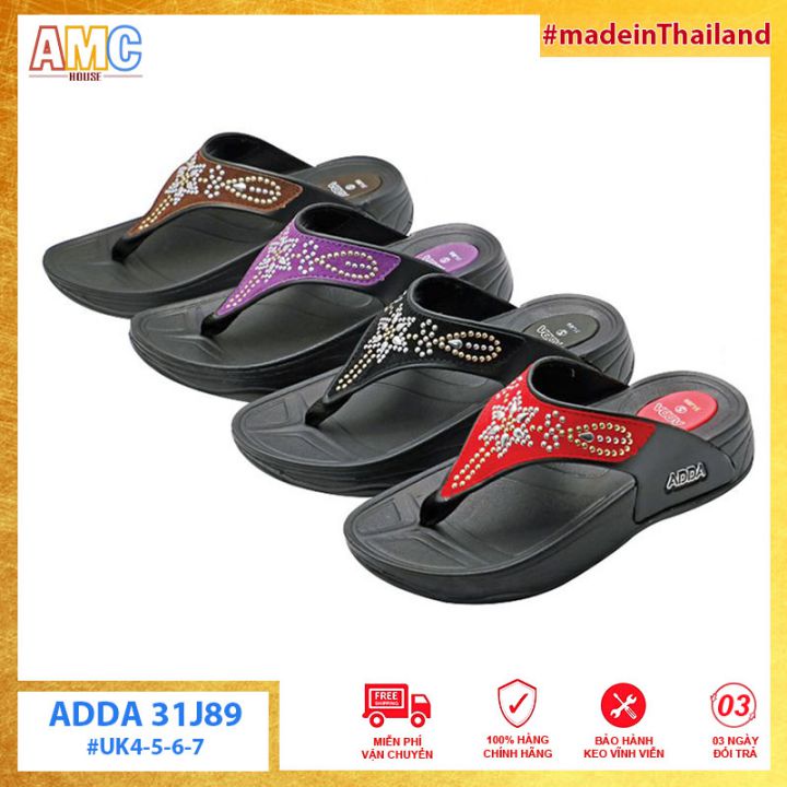 Dép Thái Lan Nữ Xỏ Ngón Đế Cao ADDA 31J89