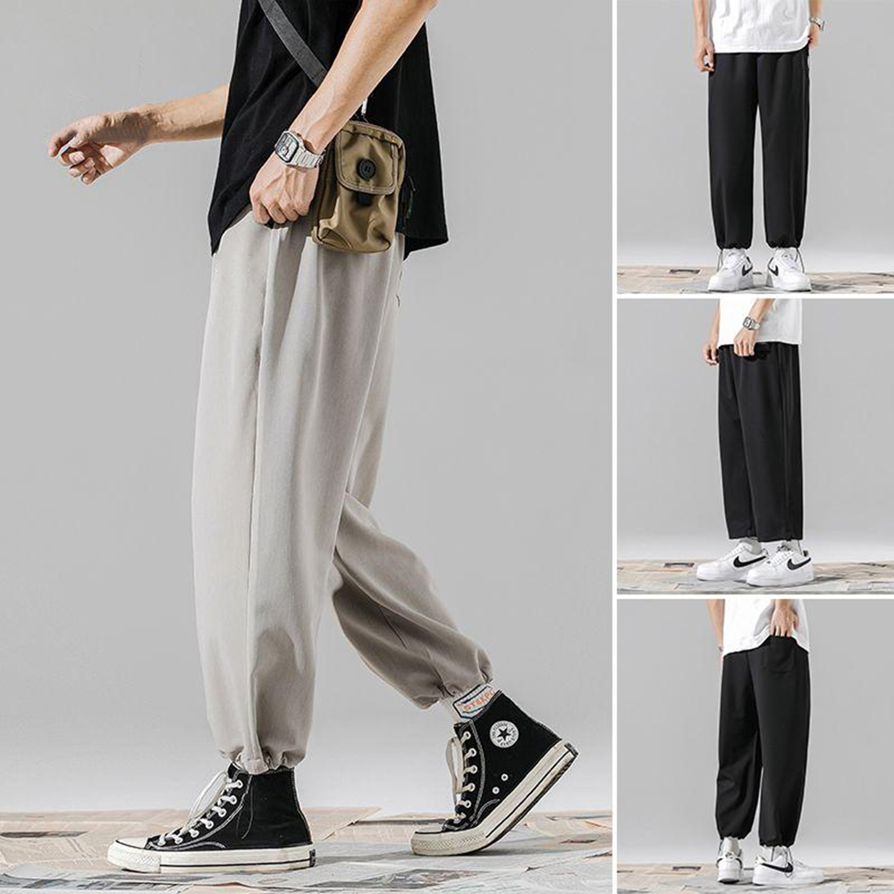Quần Jogger Nam Rút Gấu Basic Mặc Được Kiểu Culottes Ống Loe Độc Đáo Phong Cách Hàn Quốc Thời Trang SMARTLY GIRL JOGGER NAM 9000064C7