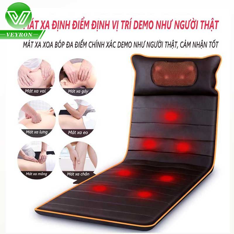 [HCM]Đệm massage gia đình đệm massage toàn thân vai gáy lưng hông đa chức năng Đệm ghế tựa lưng dành cho người lớn tuổi