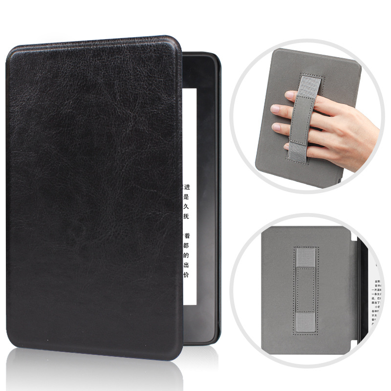 Cover bao da có đai xỏ ngón cho Kindle Paperwhite Gen 5 11th