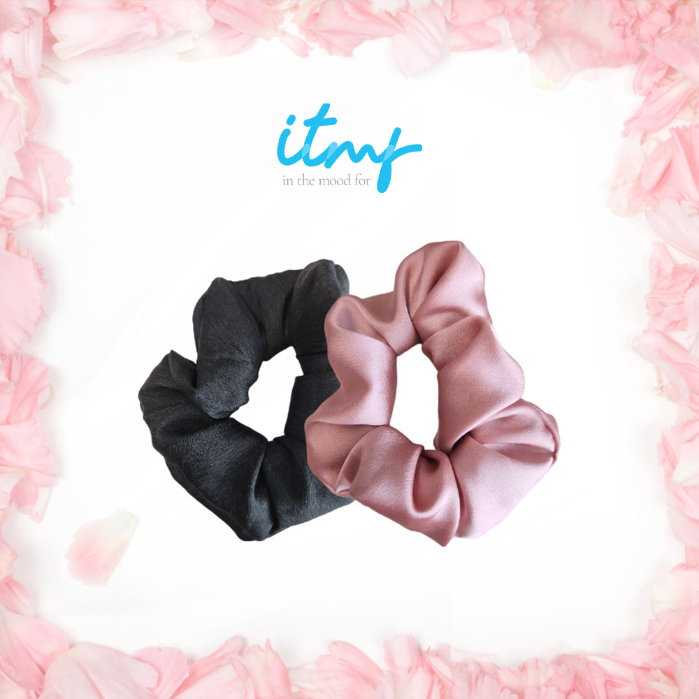 Cột Tóc Scrunchies Lụa Màu Bất Kỳ