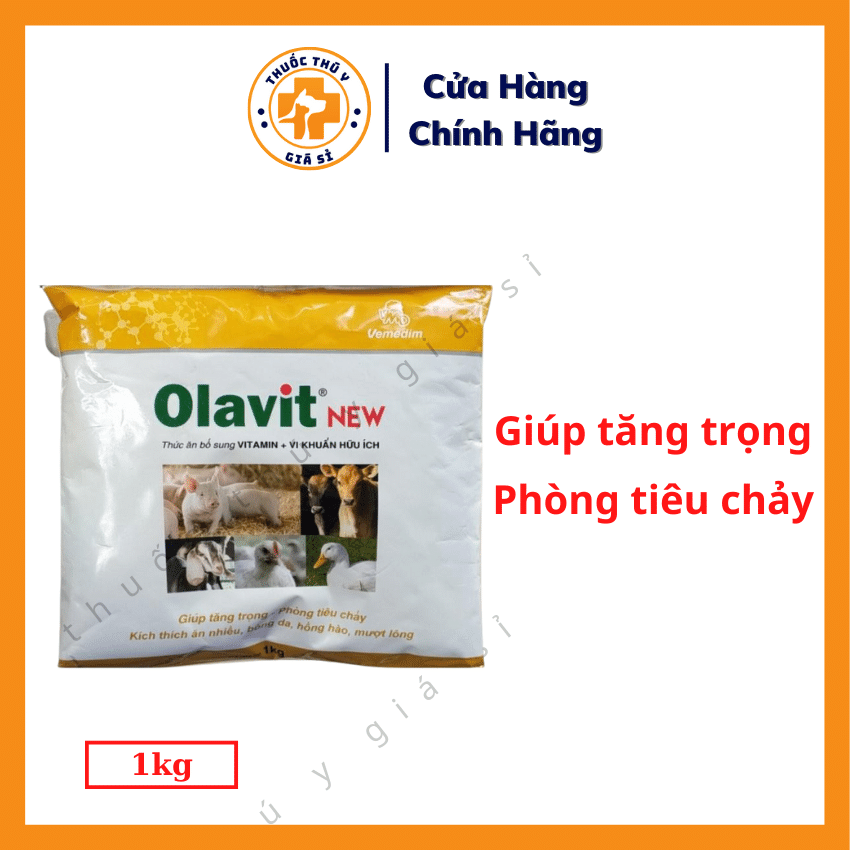 "Hoàn tiền đến 10%" Vemedim Olavit 1kg - Thức Ăn Bổ Sung Vitamin, Vi Khuẩn Có Ích Cho Gia Súc Gia Cầm - Thú Y Giá Sỉ