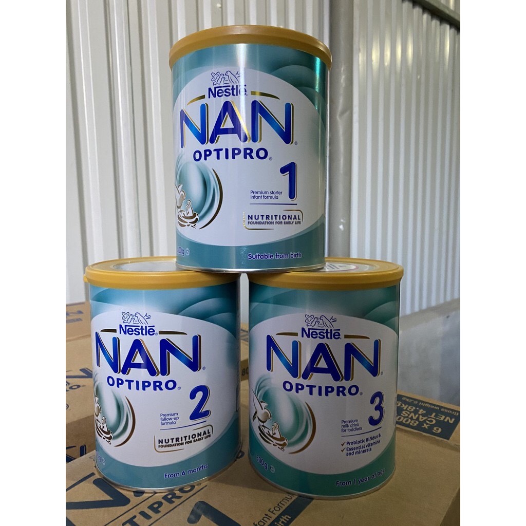 Sữa nan úc optipro đủ số 1 2 3 800g