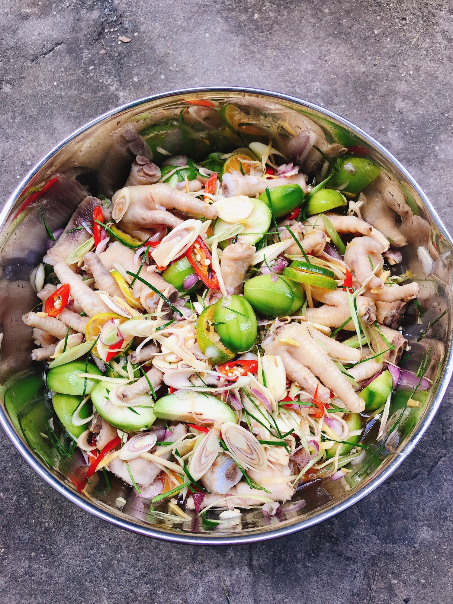 Chân gà sả tắc