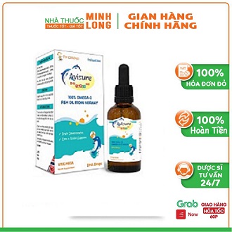 Avisure DHA drops smart kid giúp bé mắt sáng thông minh