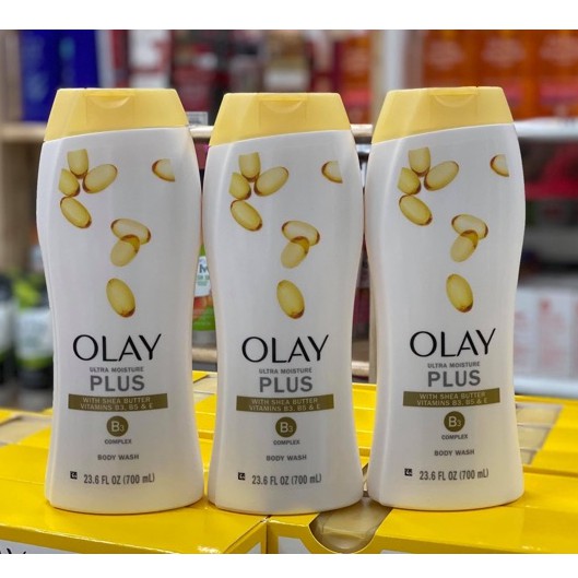 Set 3 chai sữa tắm dưỡng thể olay ultra moisture body wash 3×700ml - hàng chuẩn