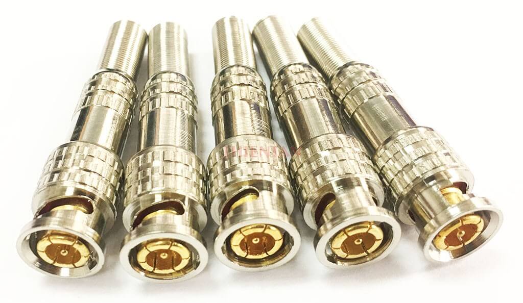 Jack bnc nối cáp đồng trục cho camera - chịu nhiệt tốt - jack bnc