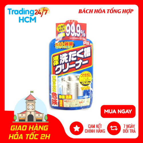 [Hoàn Tiền 10%] Nước tẩy lồng máy giặt Pix 550g Hàng nội địa Nhật Bản