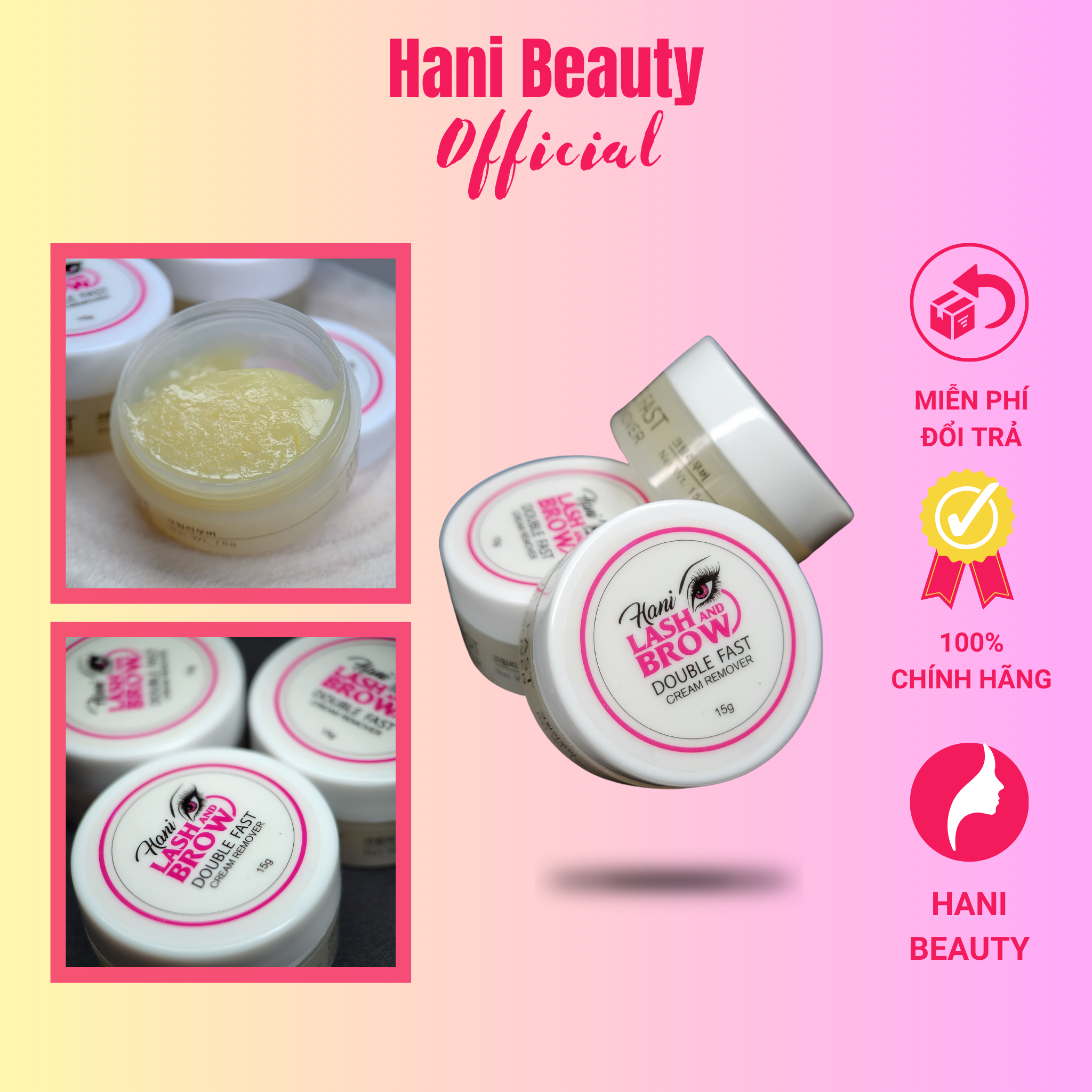 Sáp tháo mi siêu nhanh double fast- nhập khẩu hàn quốc - hani beauty