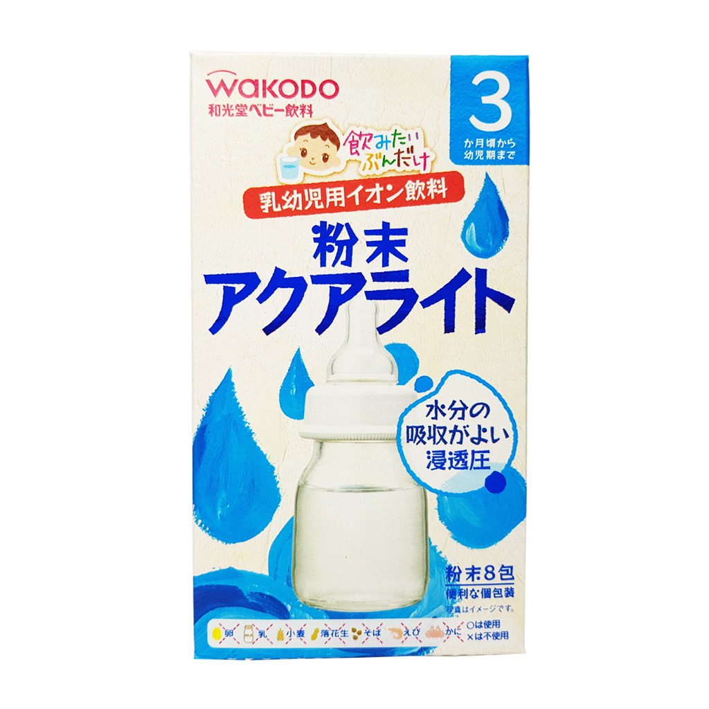 Trà điện giải cho bé từ 3 tháng tuổi Wakodo - Nội địa Nhật Bản, Trà Bổ Sung Điện Giải Cho Bé [date T10/2023]