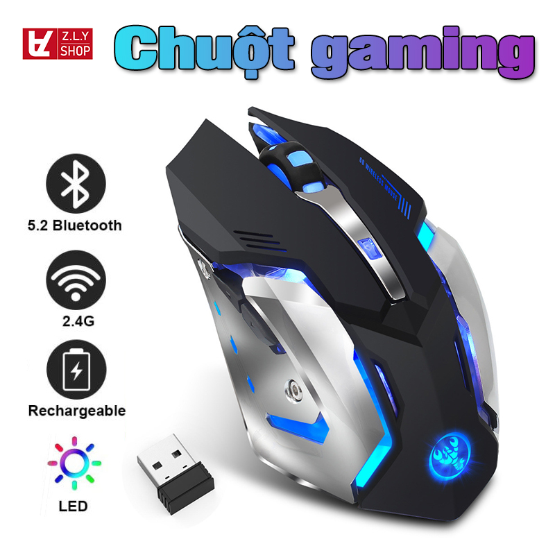 Chuột gaming chuột máy tính xách tay đèn led thay đổi 6 nút, 3200dpi