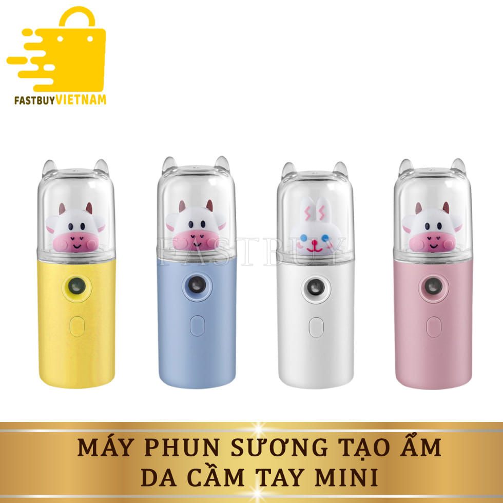 Máy Xịt Khoáng Phun Sương Hình Thú Tạo Ẩm Da Mặt Cầm Tay Mini Đáng Yêu