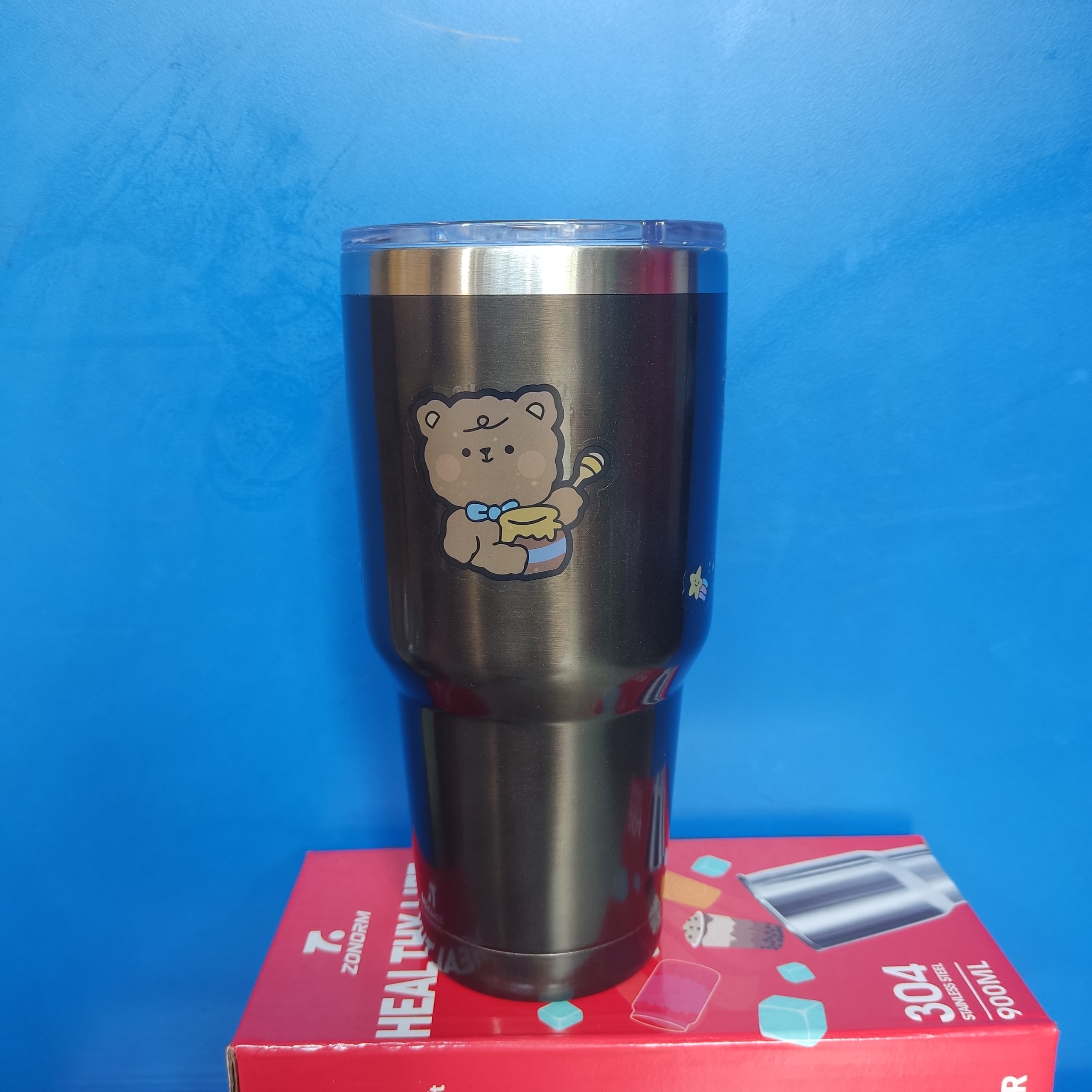 LY GIỮ NHIỆT 7 ZONORM CAO CẤP INOX 304 - 900ML (Bộ sp gồm 1 ly, 1 Túi, 2 Ống hút, 1 Cọ rửa)