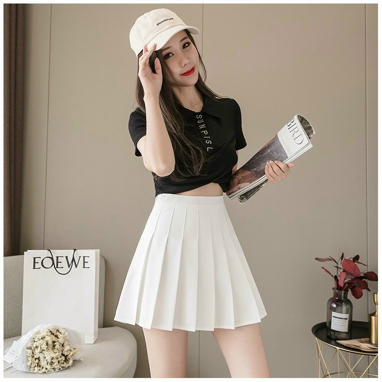 Chân váy tuyết mưa xếp ly