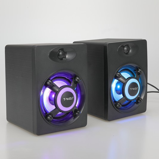 Loa máy tính loa 2.0 t-wolf s1 led 7 màu
