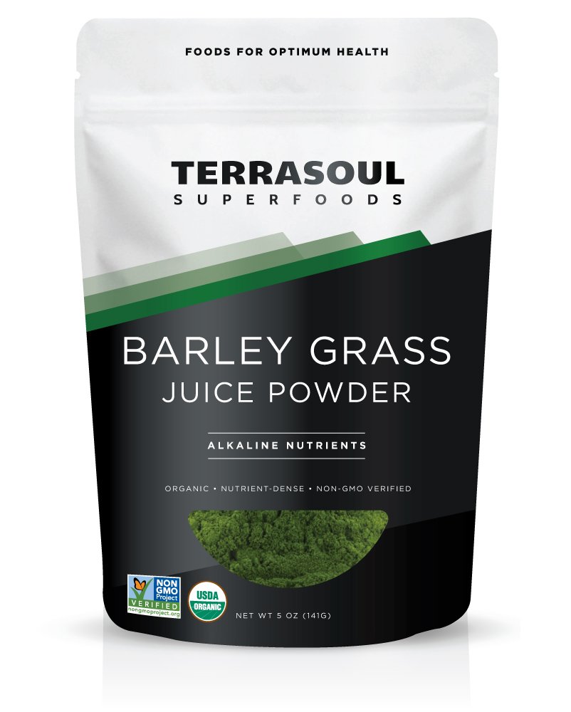 [Hoàn Tiền 15%][HCM]Bột Nước Ép Cỏ Lúa Mạch Hữu Cơ Terrasoul Superfoods Organic Barley Grass Juice Powder 141g