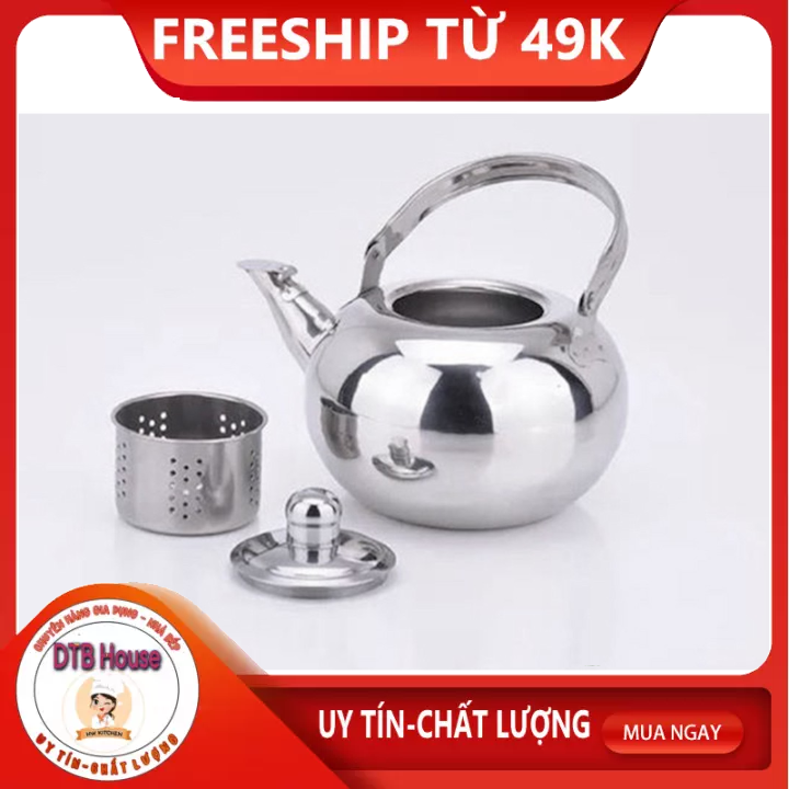 Bộ ấm tách trà sứ 1 ấm 6 ly - màu nâu sáng bóng