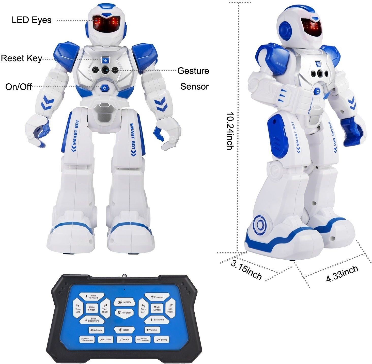 Rô bốt thông minh điều khiển từ xa thế hệ mới 822 - đồ chơi robot , đồ chơi trẻ em điều khiển