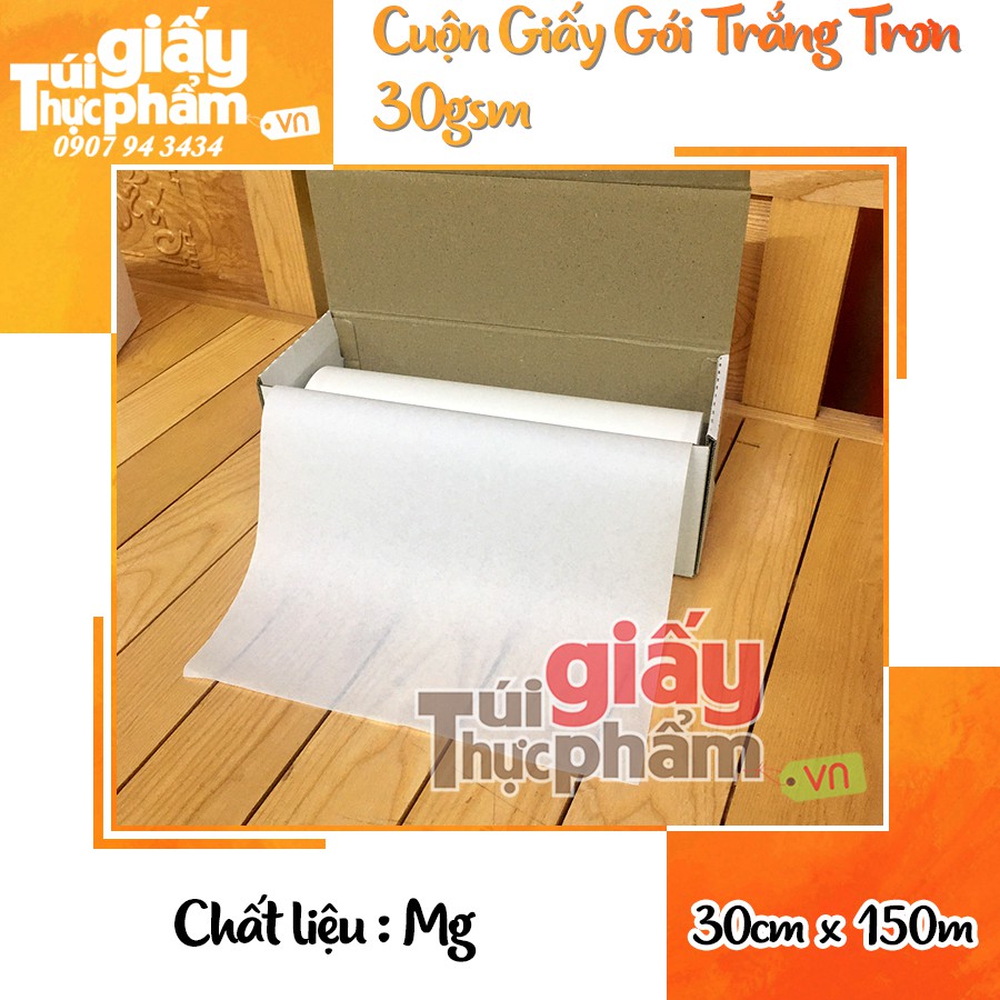 Cuộn Giấy Gói Pelure Thực Phẩm thời trang Không In