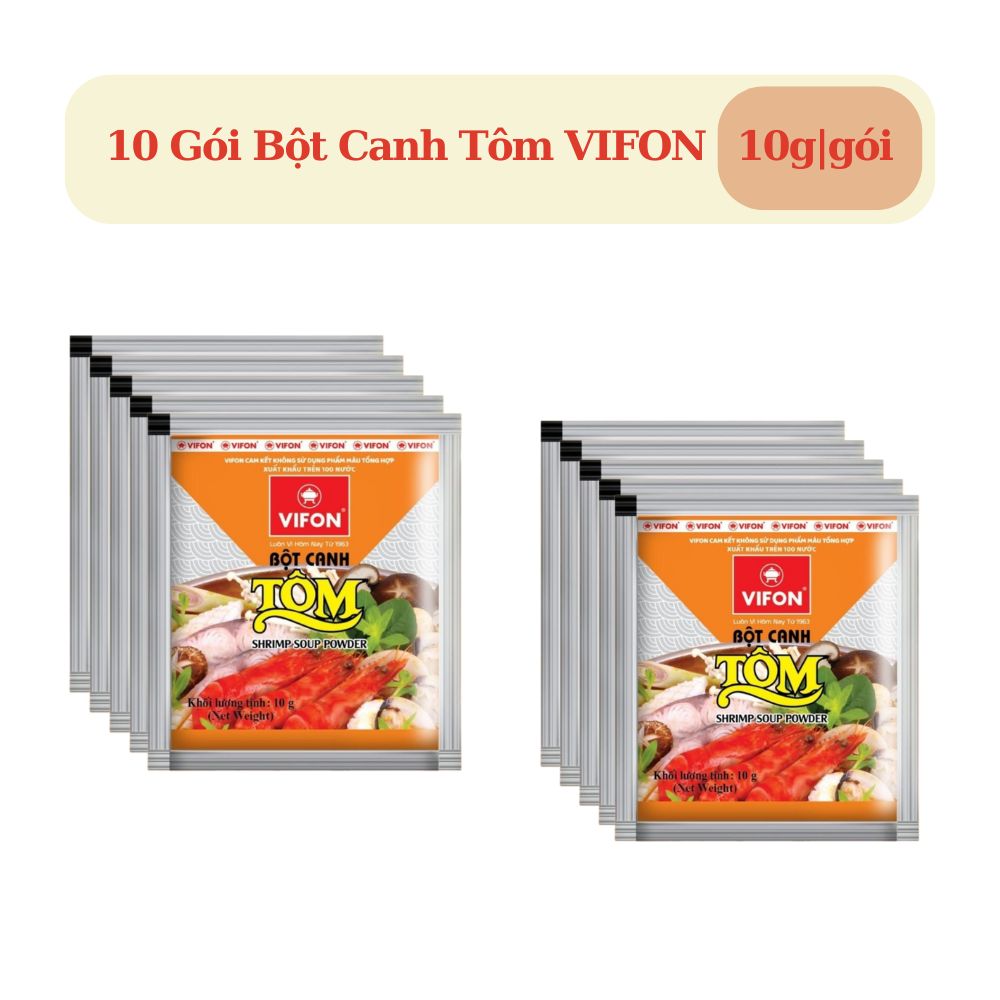 -10 gói bột canh tôm vifon 10g / 1 gói