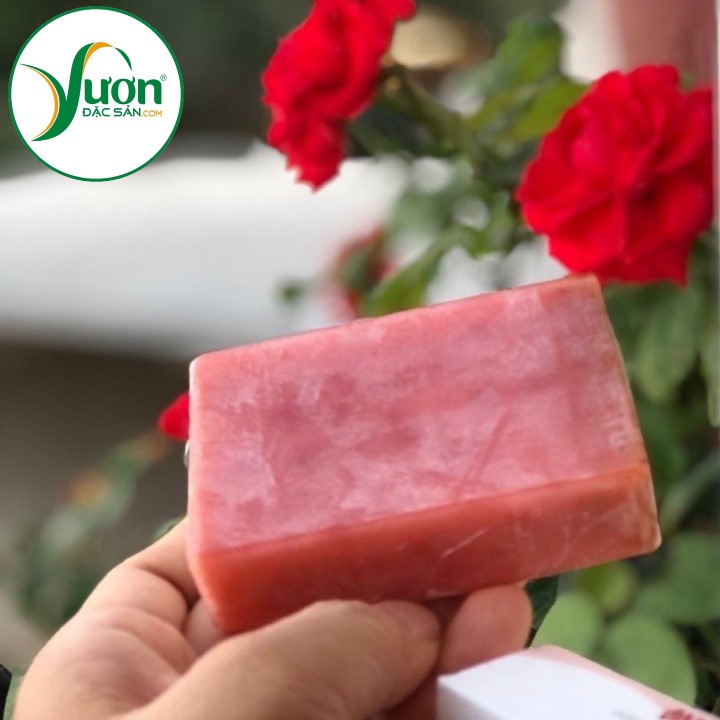 Xà bông Sinh Dược HOA HỒNG handmade 100% tự nhiên thơm dịu cho làn da tươi mát - HS Shop Thủ Đức