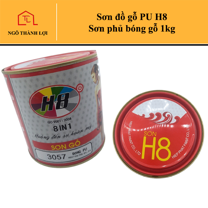 Sơn đồ gỗ PU H8 - Sơn bóng / lót / chất làm cứng dùng cho đồ gỗ