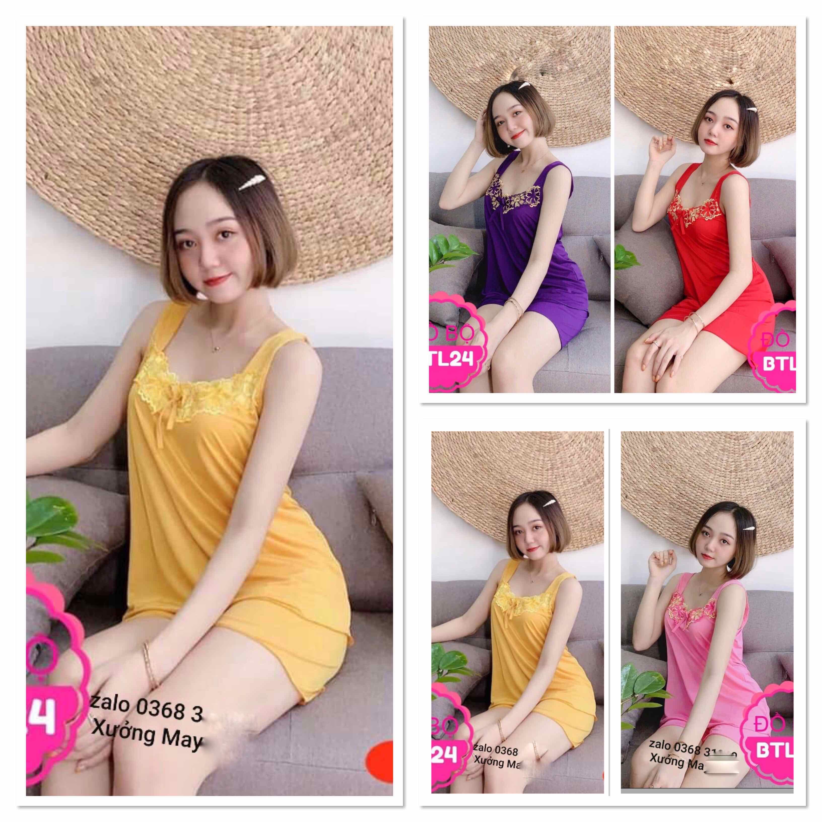 [FREESHIP + HOÀN TIỀN 50K] [HCM]BỘ NỮ MẶC NHÀ THUN LẠNH PHỐI REN MÁT MẺ - đồ bộ - đồ bộ mặC nhà - bothunlanh30