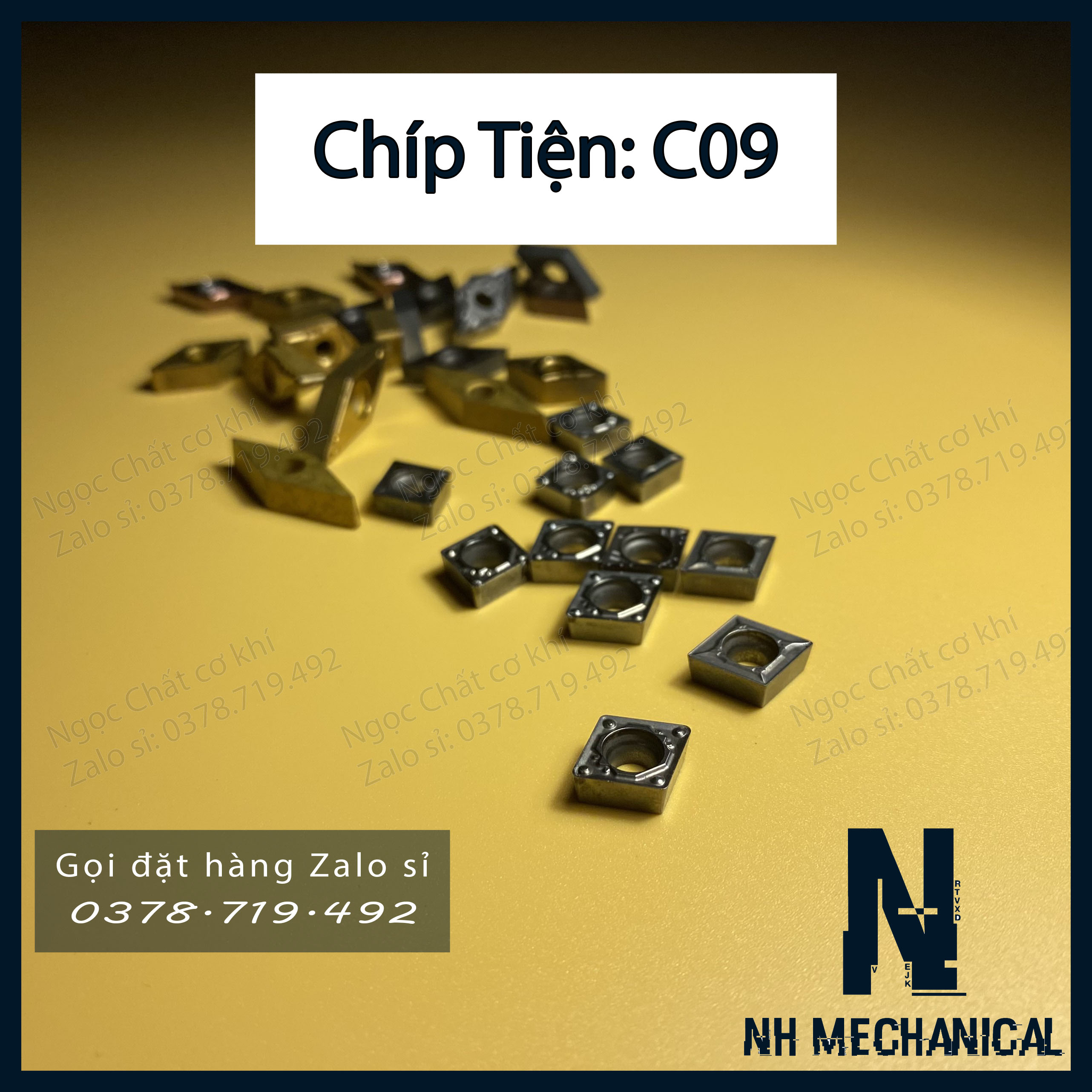 Mảnh chip tiện móc lỗ C09 Nhật lướt (có sỉ)