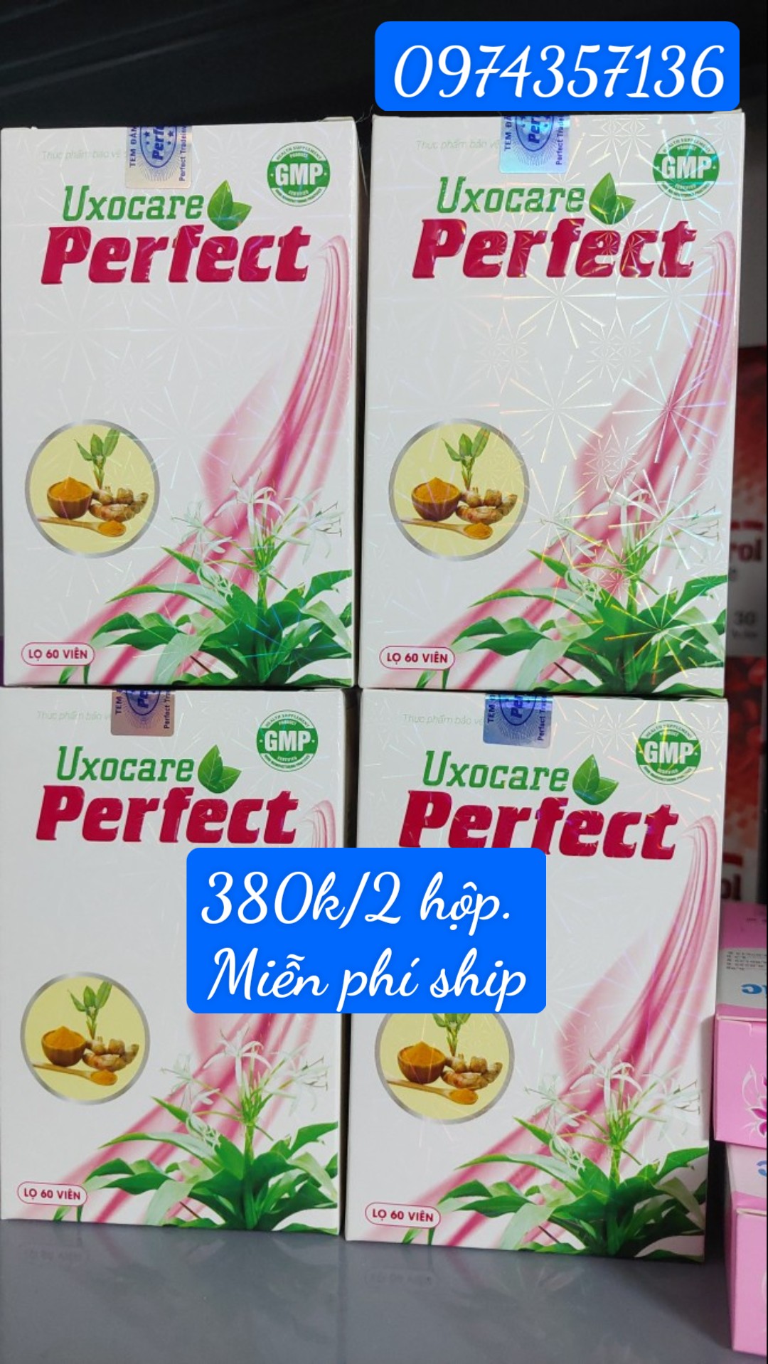 Trinh nữ hoàng cung uxocare perfect giúp giảm u xơ, tiền liệt tuyết, tiểu buốt