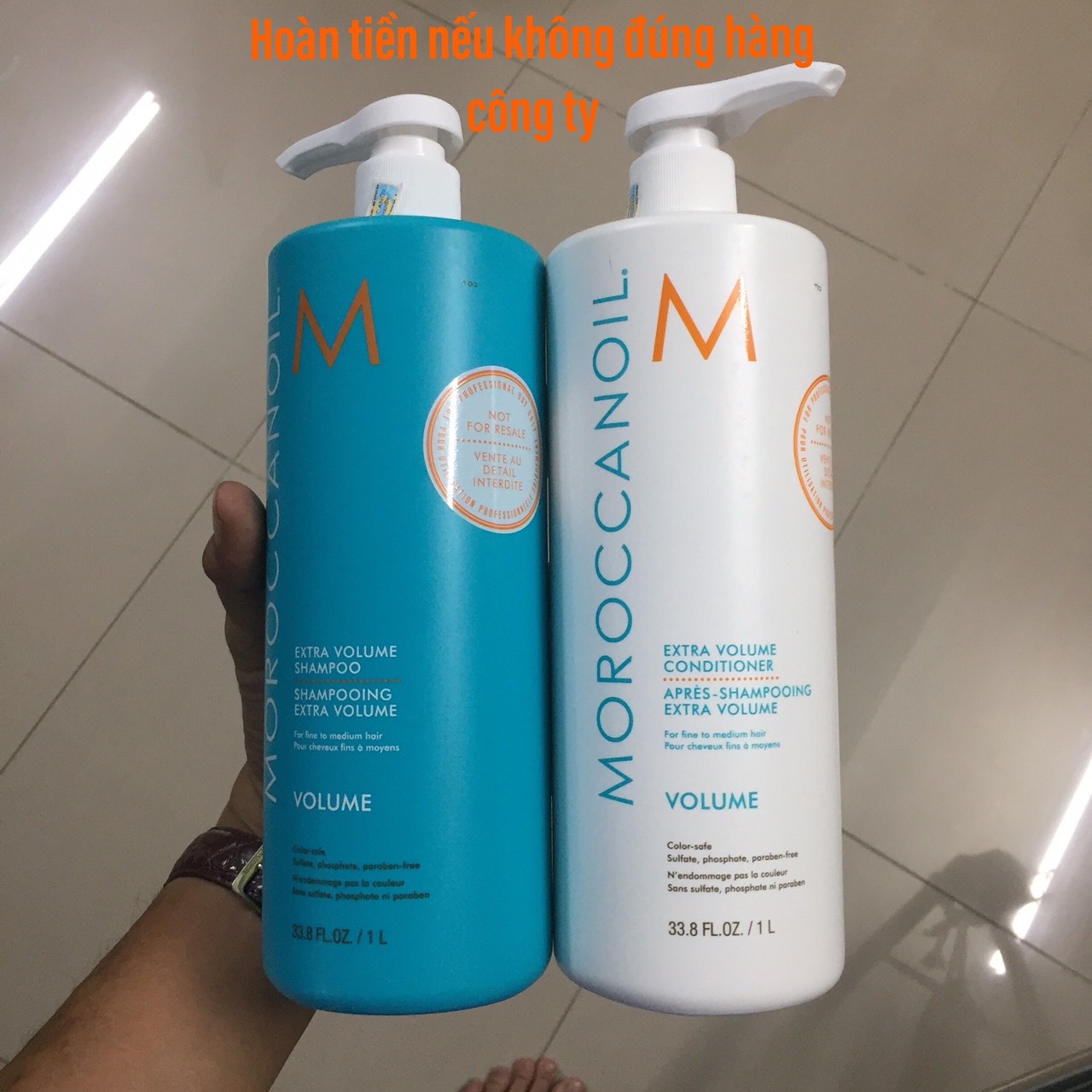 Dầu gội xả tăng phồng Moroccanoil Extra Volume Conditioner Shampoo