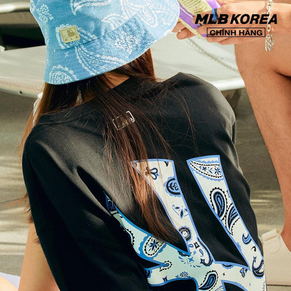 MLB Korea Unisex Street Style Logo T-Shirts (3ATSI0133-07SBL