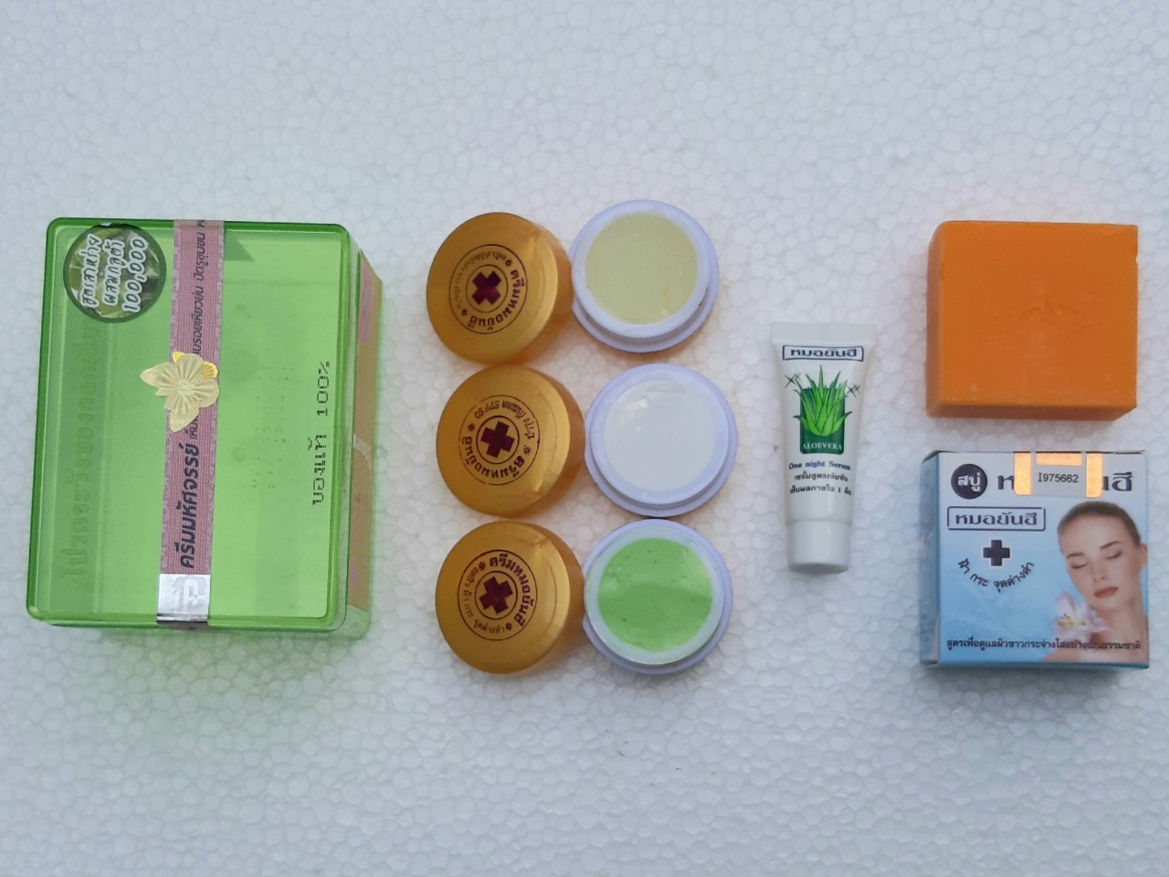 HCM [Chuẩn Thái] Bộ Kem Nám, Sạm da, tàn nhang  Yanhee Thái Lan  (xanh Lá)