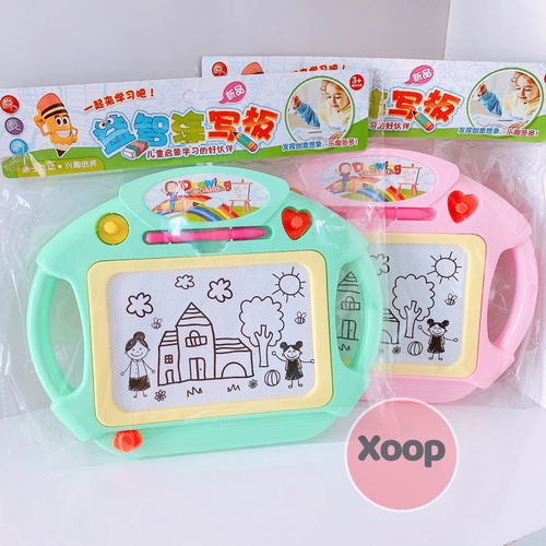 Bảng vẽ 2 tay cầm tự xoá cho bé loại to