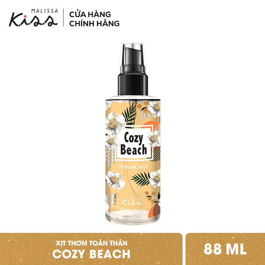 Xịt Thơm Toàn Thân Hương Nước Hoa Malissa Kiss - Hương Cozy Beach 88ml