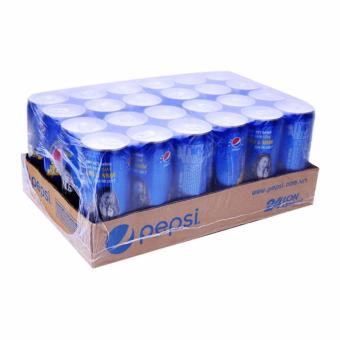 Thùng 24 lon nước ngọt Pepsi Cola Sleek 245ml