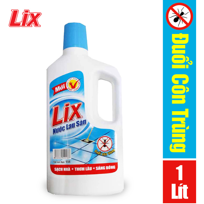 Nước lau sàn LIX đuổi côn trùng 1 lít LD115
