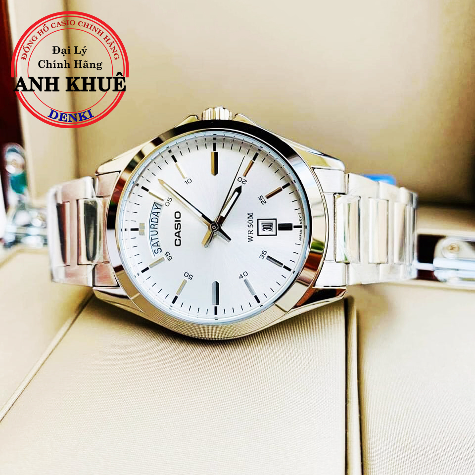 Đồng hồ nam dây kim loại casio standard anh khuê mtp-1370d-7a2vdf cao cấp